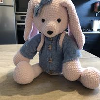 Doudou Lapin rose